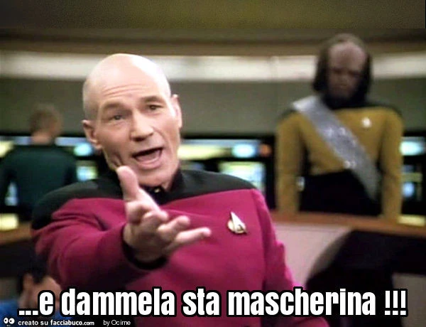 E dammela sta mascherina
