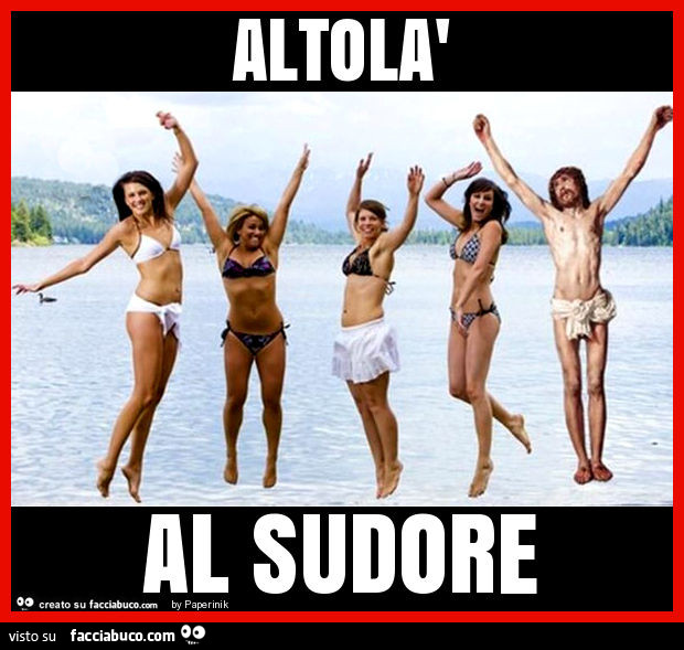 Altolà al sudore