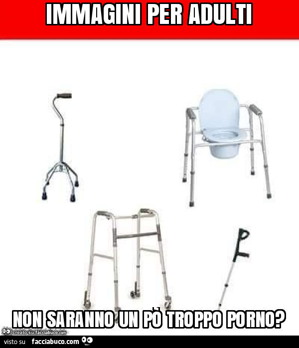 Immagini per adulti. Non saranno un po' troppo porno?