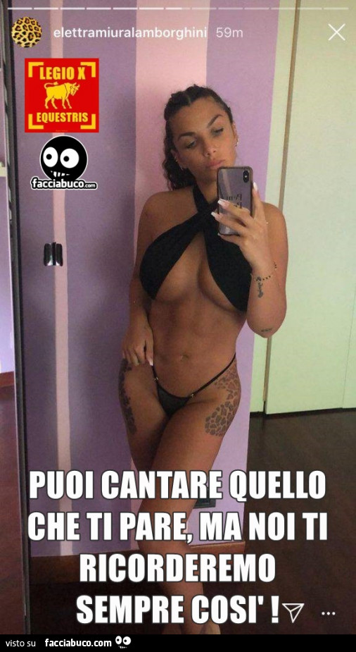 Puoi cantare quello che vuoi ma noi ti ricorderemo così
