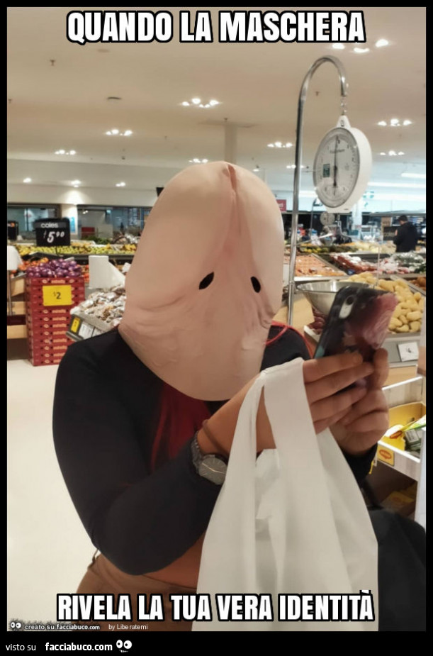 Quando la maschera rivela la tua vera identità