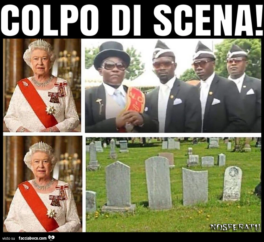 Elisabetta II andrà al funerale dei neri che ballano?