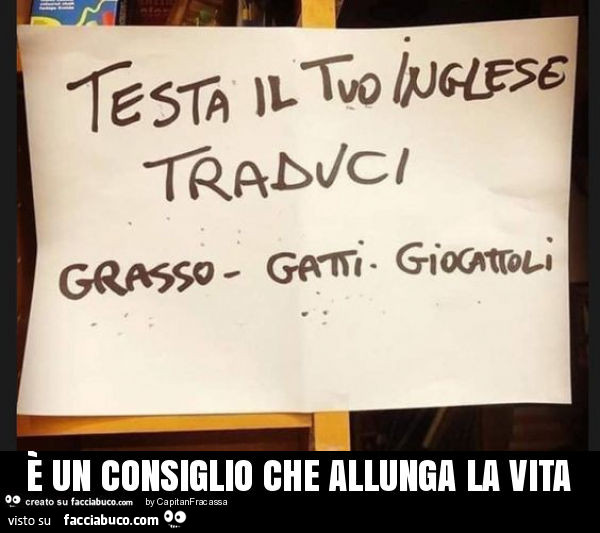 È un consiglio che allunga la vita