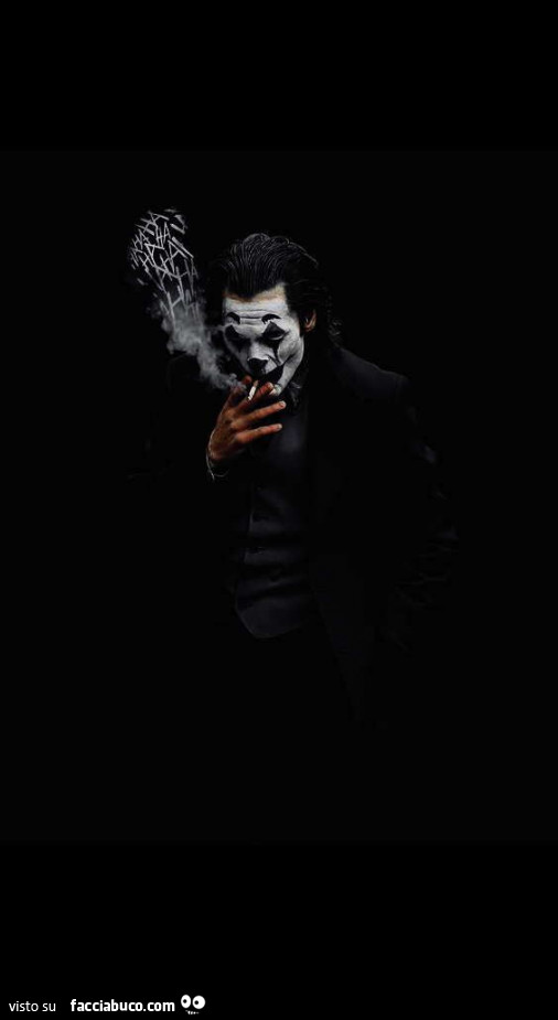 Joker fuma