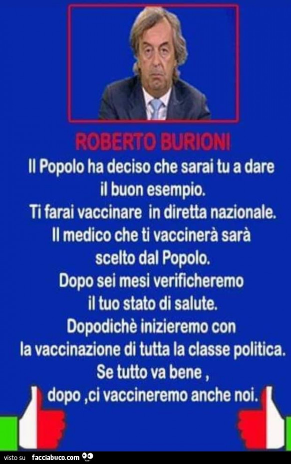 Roberto Burioni. Ti farai vaccinare in diretta nazionale