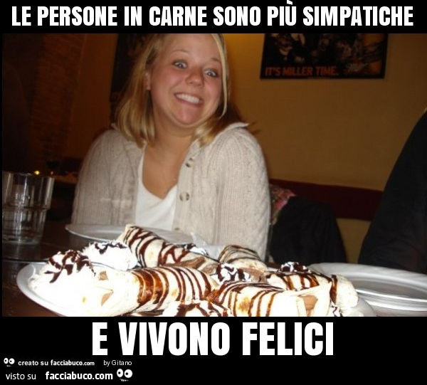 Le persone in carne sono più simpatiche e vivono felici