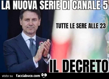 La nuova serie di canale 5. Tutte le sere alle 23. Il decreto