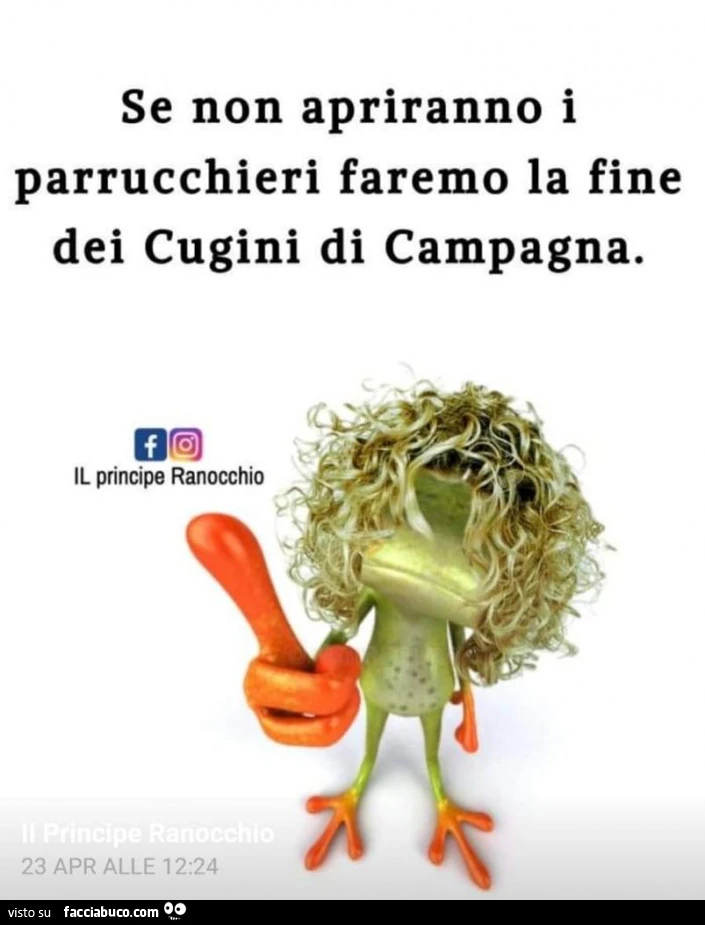 Se non apriranno i parrucchieri faremo la fine dei cugini di campagna