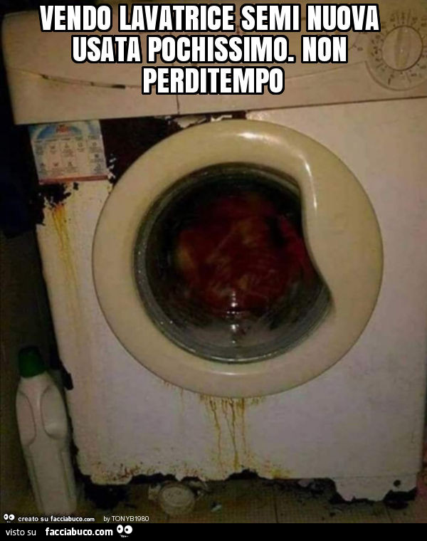 Vendo lavatrice semi nuova usata pochissimo. Non perditempo