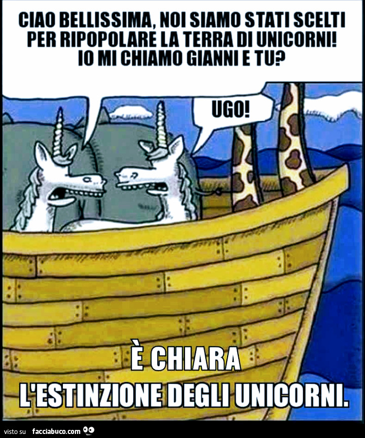 L'estinzione degli unicorno