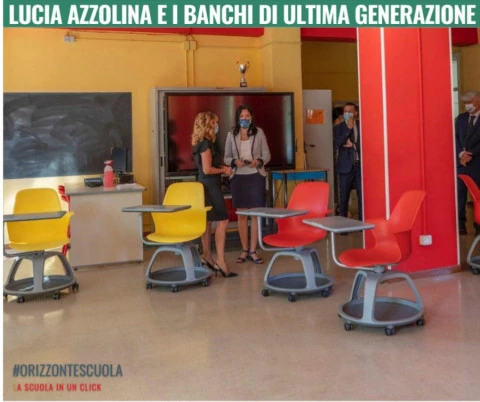 Coronavirus scuola banchi lucia azzolina plexiglass plastica