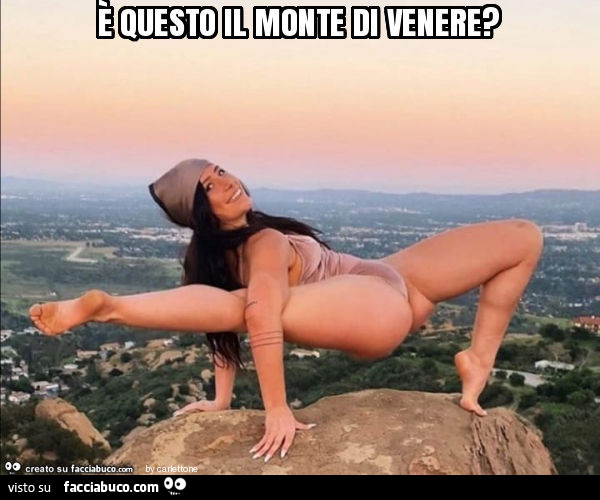 È questo il monte di venere?