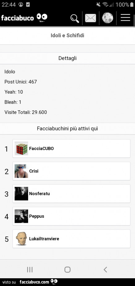 Facciacubo attivo tra le barzellette