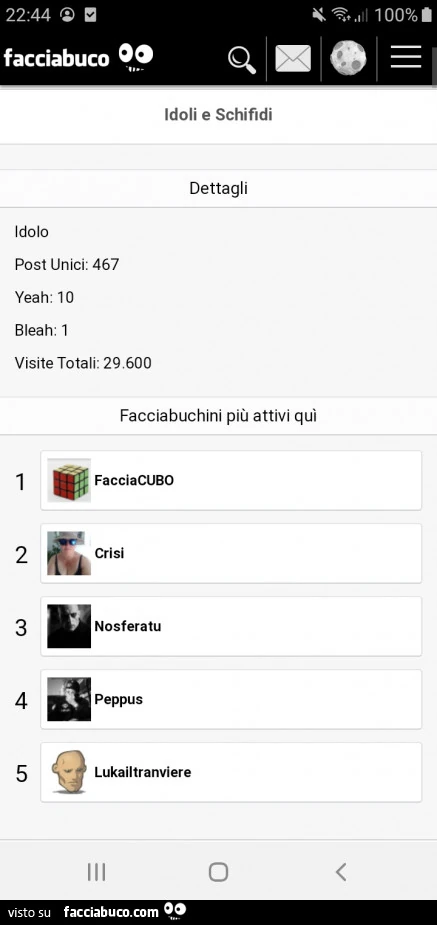 Facciacubo attivo tra le barzellette