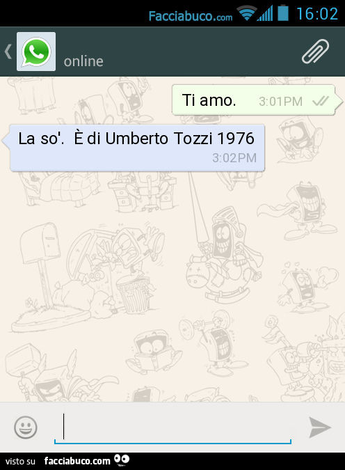 Ti Amo La So E Di Umberto Tozzi 1976 Facciabuco Com