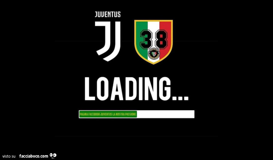 Juventus 38° scudetto loading - Facciabuco.com