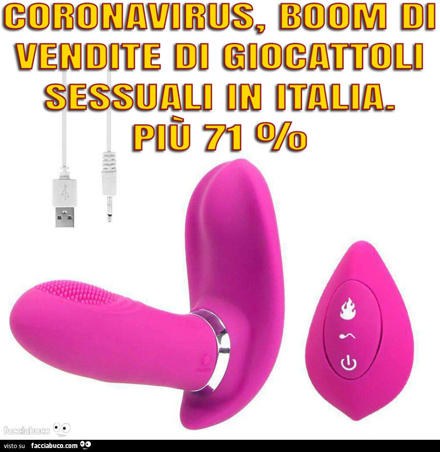 Coronavirus, boom di vendite di sex toy in Italia