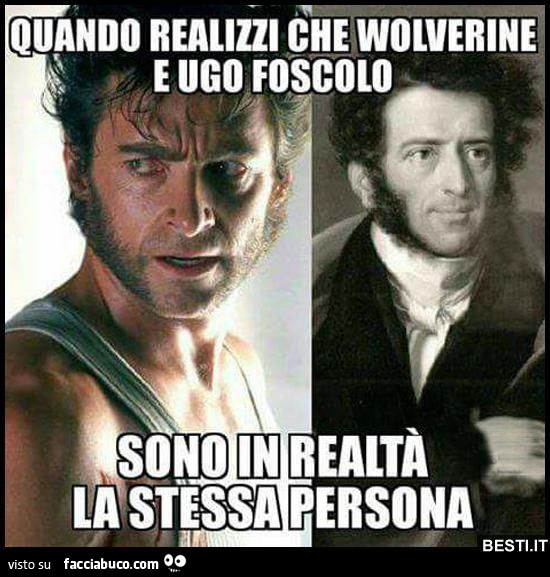 Wolverine e Ugo Foscolo