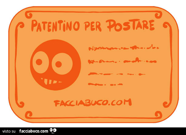 Patentino per postare