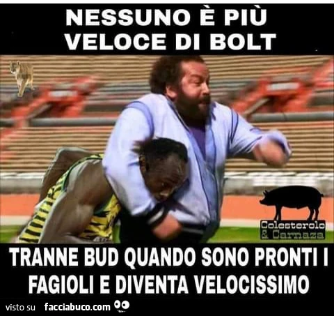 Nessuno è piu veloce di bolt tranne bud