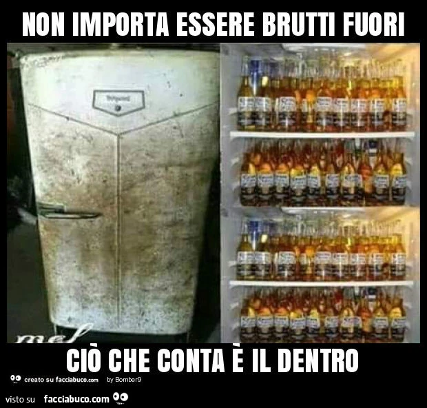 Non importa essere brutti fuori ciò che conta è il dentro