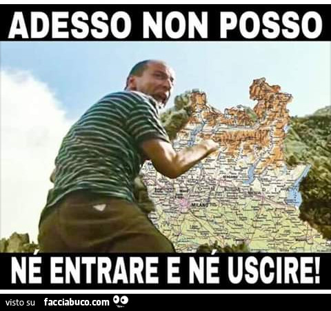 Adesso non posso ne entrare ne uscire