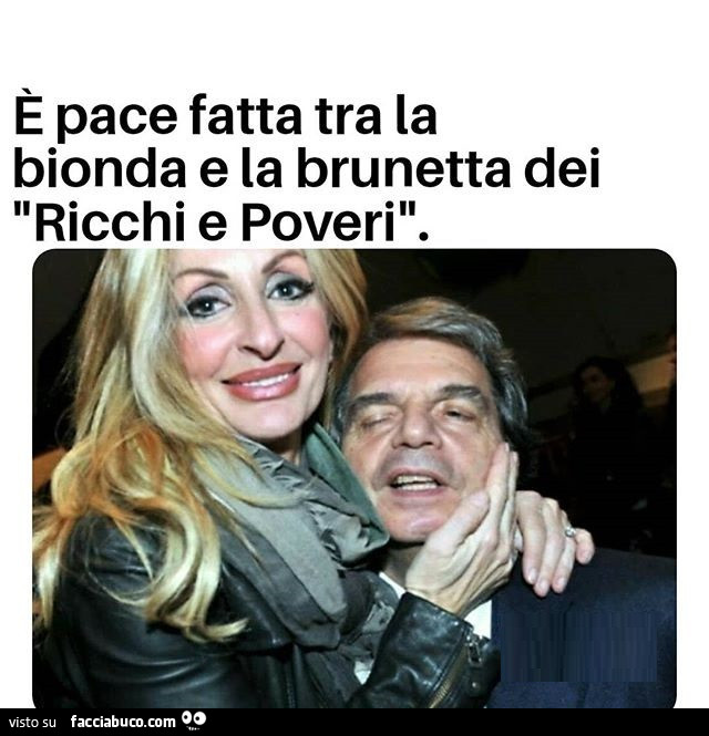 È pace fatta tra la bionda e la brunetta dei ricchi e poveri