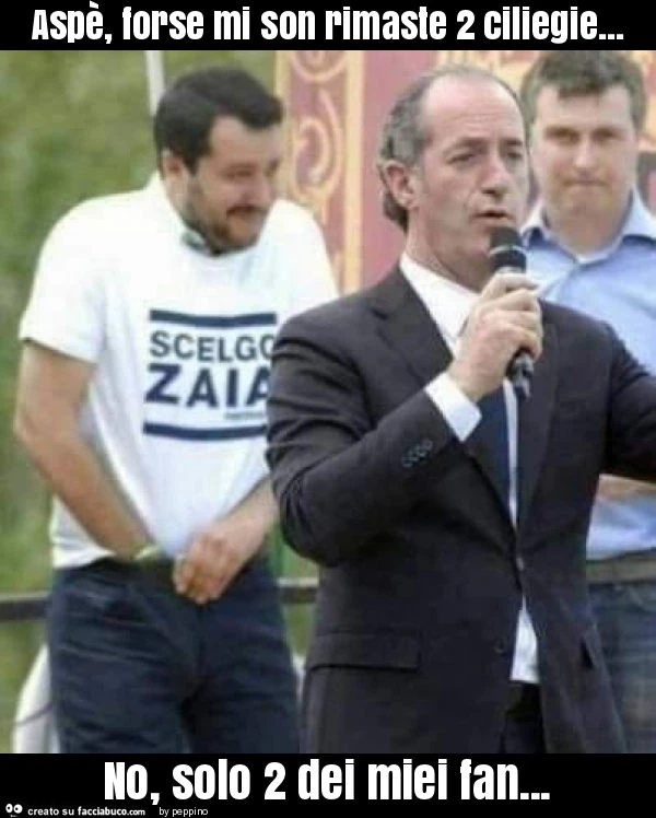 Aspè, forse mi son rimaste 2 ciliegie&hellip; no, solo 2 dei miei fan