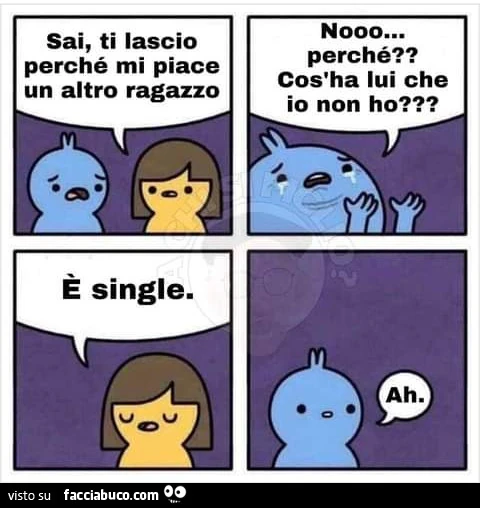 Sai ti lascio perche mi piace un altro ragazzo