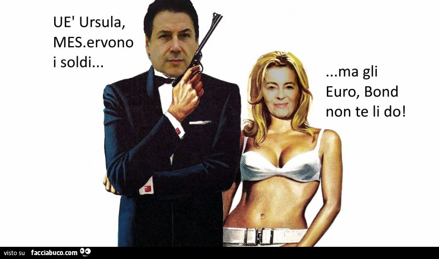 Giuseppe Conte e Ursula Von der Leyen e gli Eurobond