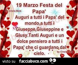 Auguri Festa Papa In Cielo