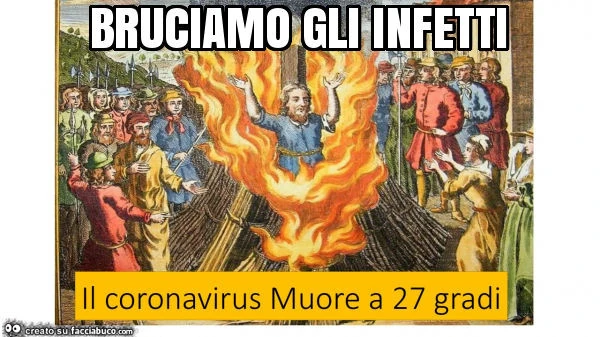 Bruciamo gli infetti